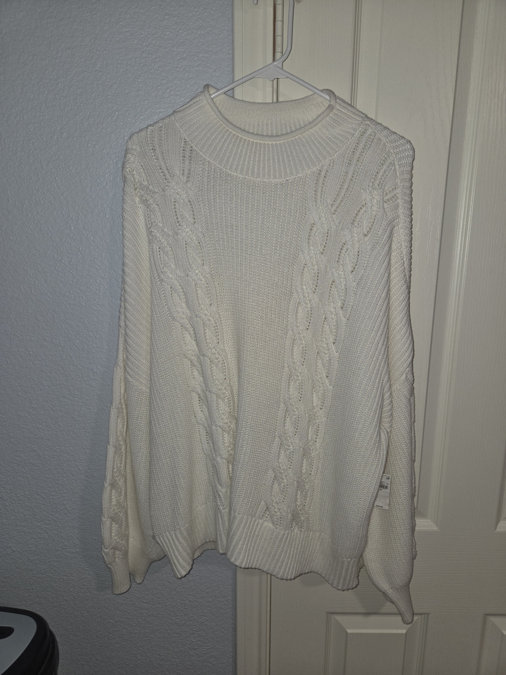 Old Navy Cream Cable Knit Sweater